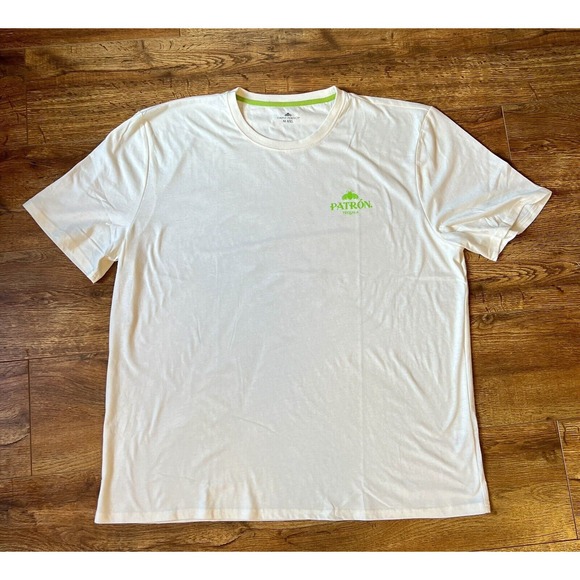 New Patron Tequila T-Shirt Men’s XXL Off White Bar Promo threads 4 thought - Picture 1 of 7